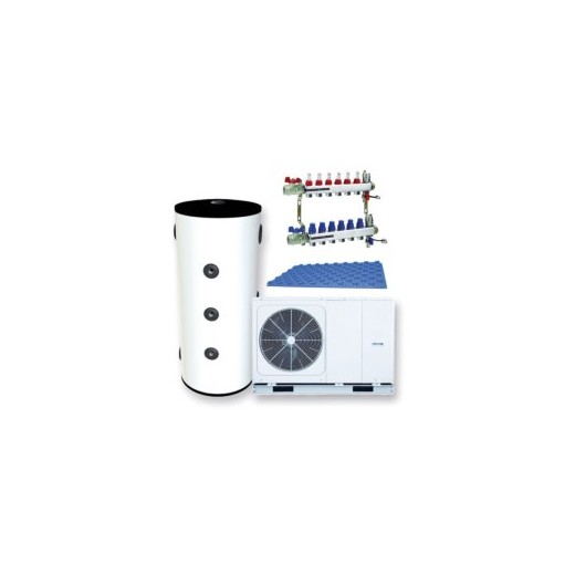 Kit Aerotermia Suelo Radiante para Calefacción de 50m2 con Monobloc Aquaris 6kW